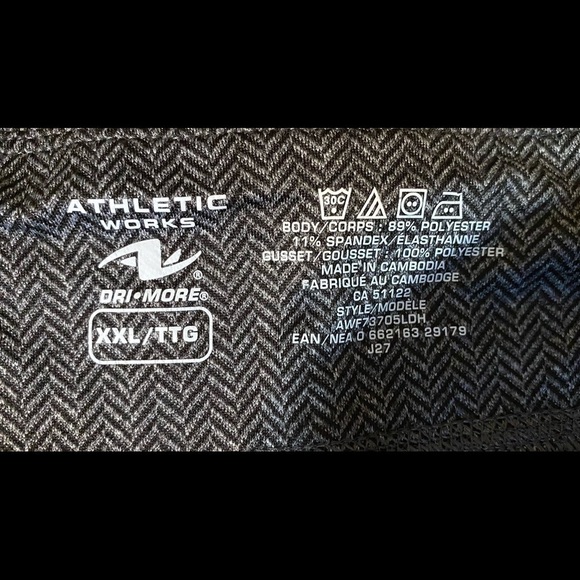 ATHLETIC Workout Leggings, Plus Size Lady’s XXL - Picture 2 of 2